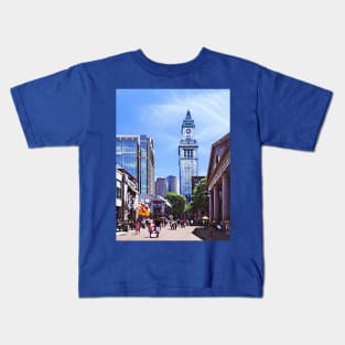 Boston MA - Quincy Market Kids T-Shirt